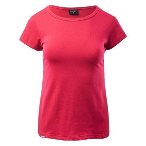 T-shirt Damski Lady Puro. Czerwone t-shirty Hi-tec, l, bez wzorów, bez kołnierzyka, bez ramiączek. Za 60,99 zł.