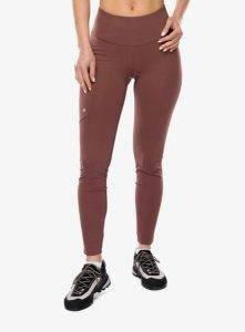 Legginsy damskie Ortovox All mountain Tights. Brązowe legginsy ORTOVOX, bez wzorów, z elastanu. Za 390,49 zł.
