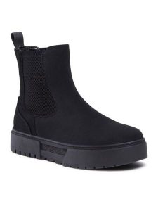 Jenny Fairy Sztyblety WS5895-01 Czarny. Czarne botki Jenny Fairy, bez wzorów, ze skóry, bez obcasa, na płaskiej podeszwie, bez zapięcia. Za 135,99 zł.