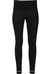 Damskie legginsy termiczne wiatroszczelne Elite Lab Run X2. Czarne legginsy ELITE LAB, bez wzorów, z materiału, z podwyższonym stanem. Za 248,50 zł.