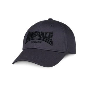 Bawełniana czapka z daszkiem Lonsdale Flixton. Czarne czapki Lonsdale, bez wzorów, z bawełny. Za 137,50 zł.