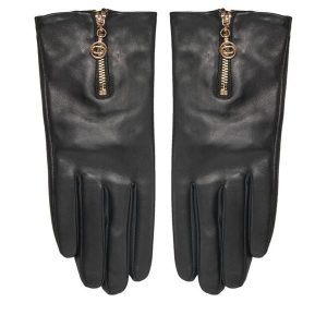 Rękawiczki Damskie TWINSET. Czarne rękawiczki Twinset, bez wzorów. Za 499,99 zł.