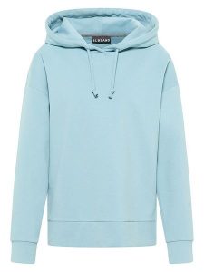 ELBSAND Bluza "Maika" w kolorze błękitnym rozmiar: M. Niebieskie bluzy ELBSAND, m, bez wzorów, z bawełny, z kapturem. Za 173,99 zł.