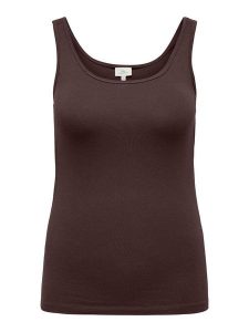 ONLY Carmakoma Top w kolorze brązowym rozmiar: XL-54. Brązowe topy Only Carmakoma, xl, bez wzorów, bez kołnierzyka, bez ramiączek. Za 50,45 zł.