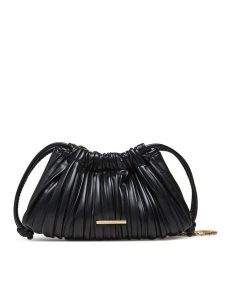 Calvin Klein Torebka Drawstring Plisse Conv Mini Cb P LV04F3077G Czarny. Czarne torebki klasyczne Calvin Klein, bez wzorów, ze skóry, bez dodatków. Za 269,99 zł.