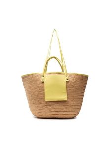 Jenny Fairy Torebka MJA-C-156-50-01 Beżowy. Brązowe torebki klasyczne Jenny Fairy, bez wzorów, z syntetyku, bez dodatków. Za 71,98 zł.