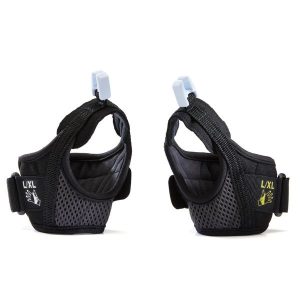 Paski do kijków do nordic walking Newfeel. Szare paski NEWFEEL, bez wzorów, z mikrofibry, sportowe. Za 49,99 zł.