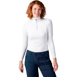Koszulka termoaktywna Rossignol W Classique 1/2 Zip. Czarne koszule nocne Rossignol, bez wzorów, bez ramiączek. Za 319,99 zł.