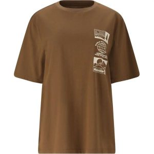 T-shirt damski Whistler Arwen. Brązowe t-shirty WHISTLER, bez wzorów, bez kołnierzyka, bez ramiączek. Za 163,50 zł.