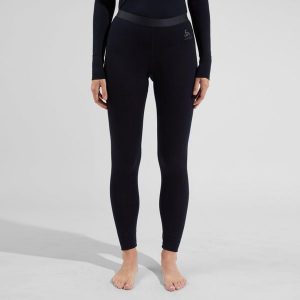 Legginsy termoaktywne damskie ODLO Merino 200 BL Bottom Long. Czarne legginsy ODLO, bez wzorów. Za 365,04 zł.