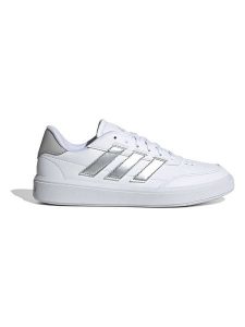 Adidas Sneakersy "Courtblock" w kolorze srebrno-białym rozmiar: 40. Białe trampki ADIDAS, bez wzorów, bez zapięcia. Za 190,45 zł.