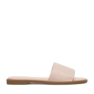 Klapki JENNY. Czerwone klapki Jenny, bez wzorów, bez obcasa. Za 69,99 zł.