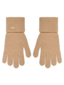 Weekend Max Mara Rękawiczki Damskie Zamianew 2525566055 Beżowy. Brązowe rękawiczki Weekend Max Mara, bez wzorów, z dzianiny. Za 469,99 zł.