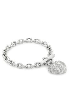 Guess Bransoletka JUBB04 496JW Srebrny. Szare bransoletki Guess, srebrne. Za 349,99 zł.