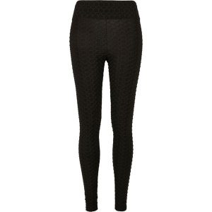 Damskie legginsy z wysokim stanem Urban Classics Honeycomb. Czarne legginsy Urban Classics, bez wzorów, z podwyższonym stanem. Za 160,50 zł.