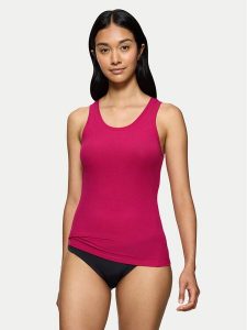 Triumph Top Beauty Layers 10221176 Różowy Slim Fit. Czerwone piżamy Triumph, l, bez wzorów, z lyocellu, bez kołnierzyka, bez ramiączek. Za 69,99 zł.