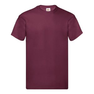 Oryginalna Bawełniana Koszulka Unisex Dla Dorosłych. Brązowe bluzki FRUIT OF THE LOOM, l, bez wzorów, z bawełny, sportowe, bez kołnierzyka, bez ramiączek. Za 32,99 zł.