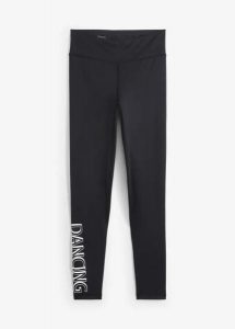 Szybkoschnące legginsy, dł. przed kostkę. Czarne legginsy bonprix, bez wzorów. Za 119,99 zł.
