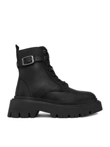 G-Star Raw Trzewiki CEO-WI34-JOSIA-02 Czarny. Czarne botki G-Star Raw, bez wzorów, z nubiku, bez obcasa, na płaskiej podeszwie, bez zapięcia. Za 369,99 zł.