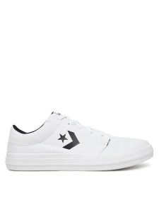 Converse Tenisówki LS VULC OX A14806C Biały. Białe trampki Converse, bez wzorów, z materiału, bez zapięcia. Za 219,99 zł.