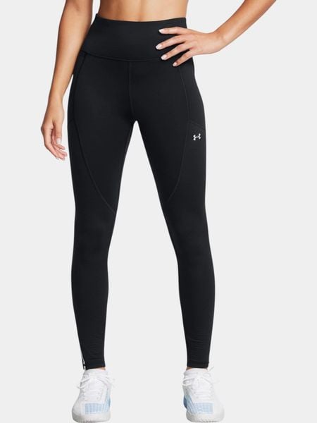Legginsy Under Armour Vanish Cw Legging Damskie. Czarne legginsy Under Armour, bez wzorów, z dzianiny, z podwyższonym stanem. Za 285,85 zł.