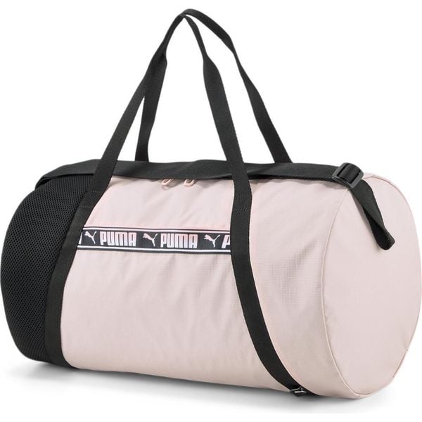 Sportowa torba PUMA Essentials Barrel 25L w różowym pyłku. Czerwone torby podróżne i sportowe Puma, bez wzorów, z poliesteru. Za 116,10 zł.
