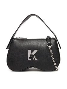 Karl Lagerfeld Jeans Torebka A3W30213 Czarny. Czarne torebki klasyczne Karl Lagerfeld Jeans, bez wzorów, z jeansu, bez dodatków. Za 659,99 zł.