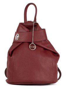 Mia Tomazzi Skórzany plecak "Sirietto" w kolorze czerwonym - 28 x 35 x 13 cm rozmiar: onesize. Czerwone plecaki Mia Tomazzi. Za 260,99 zł.