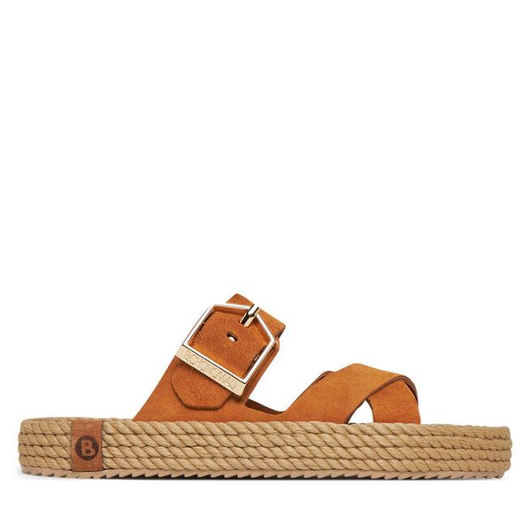 Klapki Bohonomad. Brązowe klapki Bohonomad, bez wzorów, bez obcasa. Za 349,99 zł.