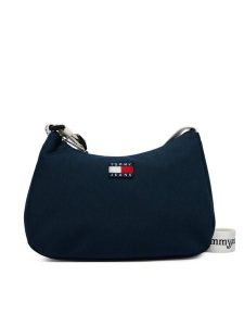 Tommy Jeans Torebka Tjw Ess Daily Shoulder Bag AW0AW18463 Granatowy. Niebieskie torebki klasyczne Tommy Jeans, bez wzorów, z jeansu, bez dodatków. Za 249,99 zł.