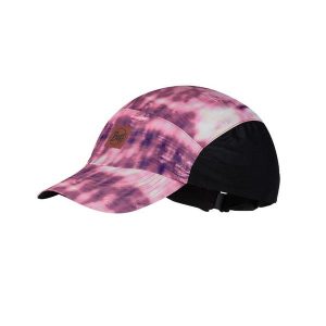 Czapka z daszkiem do biegania Buff Speed Cap. Czerwone czapki Buff, bez wzorów, sportowe. W wyprzedaży za 97,93 zł.