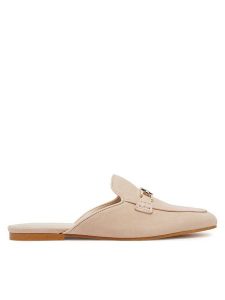 Guess Klapki FLJBOMSUE06 Beżowy. Brązowe klapki Guess, z aplikacjami, ze skóry, bez obcasa. Za 319,99 zł.