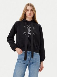 JOOP! Jeans Bluza Tinna 30046176 Czarny Regular Fit. Czarne bluzy Joop! Jeans, xs, bez wzorów, z bawełny, bez kaptura. Za 369,99 zł.