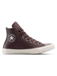 Converse Skórzane sneakersy "Chuck Taylor All Star Hi" w kolorze brązowym rozmiar: 40. Brązowe trampki Converse, bez wzorów, za kostkę, bez zapięcia. Za 234,95 zł.