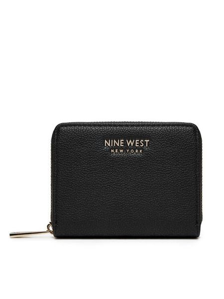 Nine West Portfel CEO-NW-W1-001-AW26 Czarny. Czarne portfele Nine West, bez wzorów, ze skóry. Za 69,99 zł.