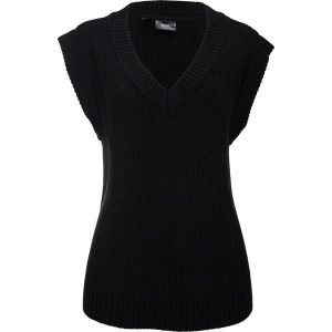 Kamizelka. Czarne kamizelki bonprix, bez wzorów, bez kołnierzyka, bez ramiączek, bez kaptura. Za 59,99 zł.