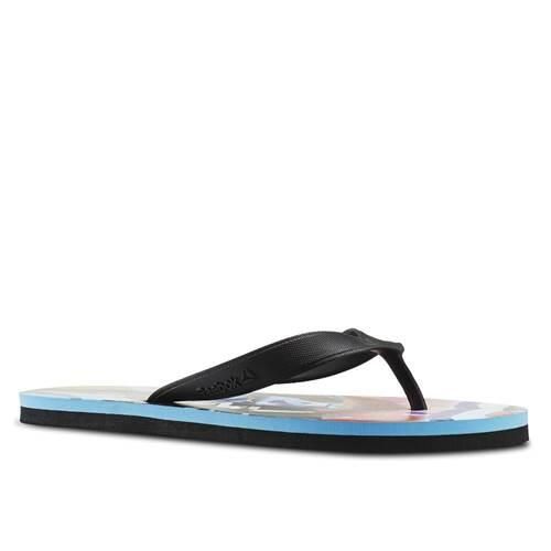 Klapki damskie Reebok Cash Flip. Czarne klapki Reebok, bez wzorów, z materiału, bez obcasa. Za 116,00 zł.