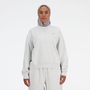 Bluza damska New Balance WT41500AHH – szara. Szare bluzy New Balance, m, bez wzorów, z bawełny, bez kaptura. Za 339,99 zł.