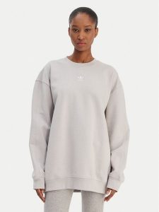 Adidas Bluza Essentials KD9121 Szary Oversize. Szare bluzy ADIDAS, m, bez wzorów, z bawełny, bez kaptura. Za 239,99 zł.