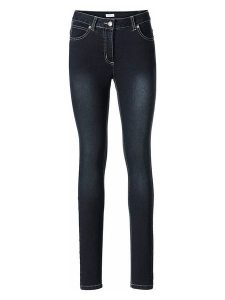 Heine Dżinsy - Skinny fit - w kolorze granatowym rozmiar: W23. Niebieskie jeansy Heine, bez wzorów. Za 69,99 zł.