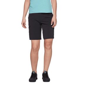 Krótkie spodenki turystyczne damskie Black Diamond Valley Shorts. Czarne szorty Black Diamond, bez wzorów, sportowe. Za 161,99 zł.