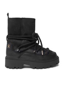 Tommy Hilfiger Śniegowce FW0FW08085 Czarny. Czarne buty zimowe TOMMY HILFIGER, ze skóry, bez obcasa, bez zapięcia. Za 569,99 zł.