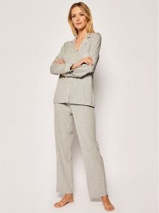Lauren Ralph Lauren Piżama I819950 Szary. Szare piżamy Lauren Ralph Lauren, bez wzorów, z bawełny, bez ramiączek. Za 499,99 zł.