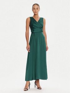 Rinascimento Sukienka wieczorowa CFC0124986003 Zielony Regular Fit. Zielone sukienki Rinascimento, xs, bez wzorów, z syntetyku, wizytowe, bez kołnierzyka, bez ramiączek. Za 649,99 zł.