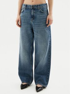HUGO Jeansy 50533913 Niebieski Regular Fit. Niebieskie jeansy Hugo, bez wzorów, z bawełny. Za 259,99 zł.