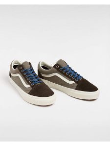 Vans Skórzane sneakersy w kolorze brązowo-szarym rozmiar: 38. Brązowe trampki Vans, bez wzorów, bez zapięcia. Za 175,67 zł.