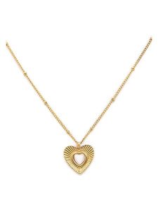 MOODE Naszyjnik "Elisabetta" z zawieszką - dł. 41 cm rozmiar: onesize. Żółte naszyjniki MOODE, ze stali. Za 43,99 zł.