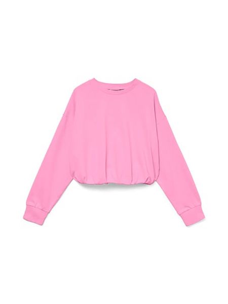 Vero Moda Bluza w kolorze różowym rozmiar: XS. Różowe bluzy Vero Moda, xs, bez wzorów, z bawełny, bez kaptura. Za 47,94 zł.