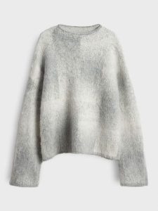 Someday Sweter w kolorze jasnoszaro-białym rozmiar: M. Szare swetry oversize someday., m, bez wzorów, z wełny, bez ramiączek. Za 261,67 zł.