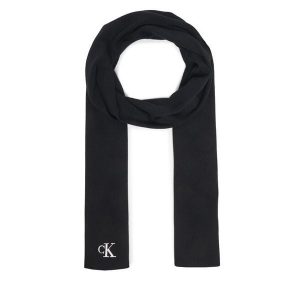Szalik Calvin Klein. Czarne szaliki Calvin Klein, bez wzorów. Za 219,99 zł.